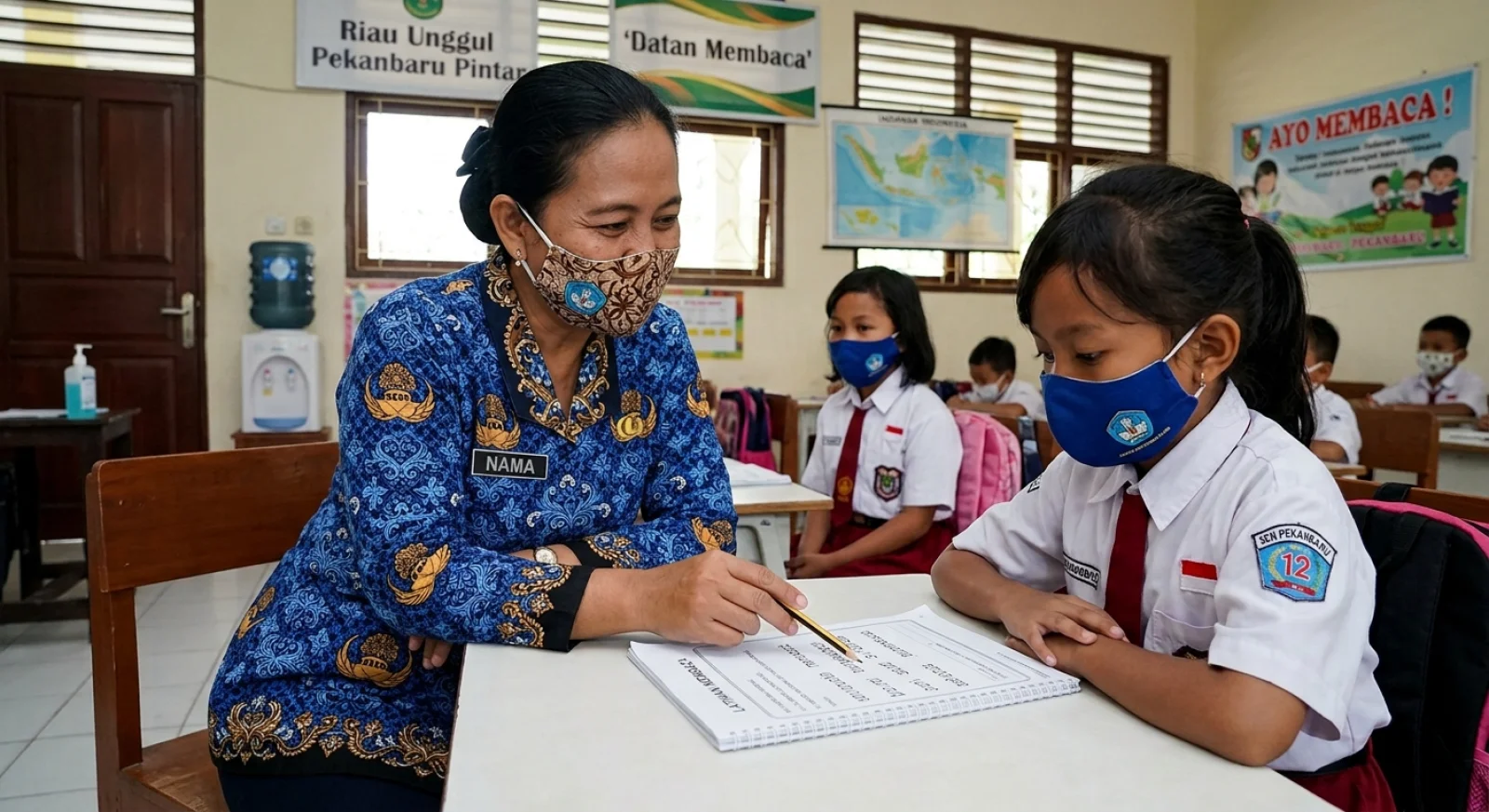 Kabut asap pekat kembali menyelimuti Kota Pekanbaru dan jadwal masuk sekolag dievaluasi